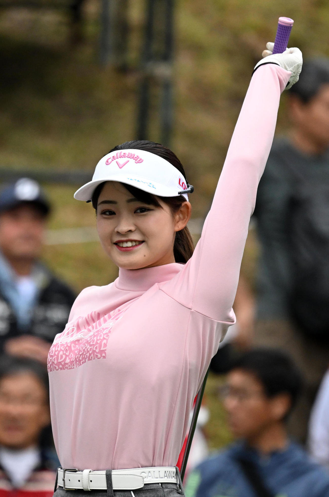 1番、笑顔を見せる政田（撮影・前岡正明）