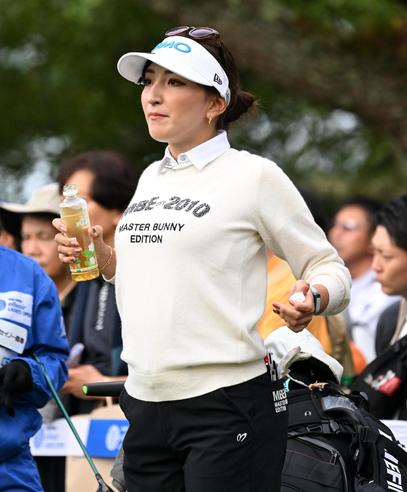 10番、スタートを待つ脇元（撮影・前岡正明）