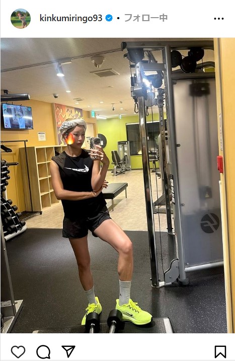 金田久美子の公式インスタグラムから