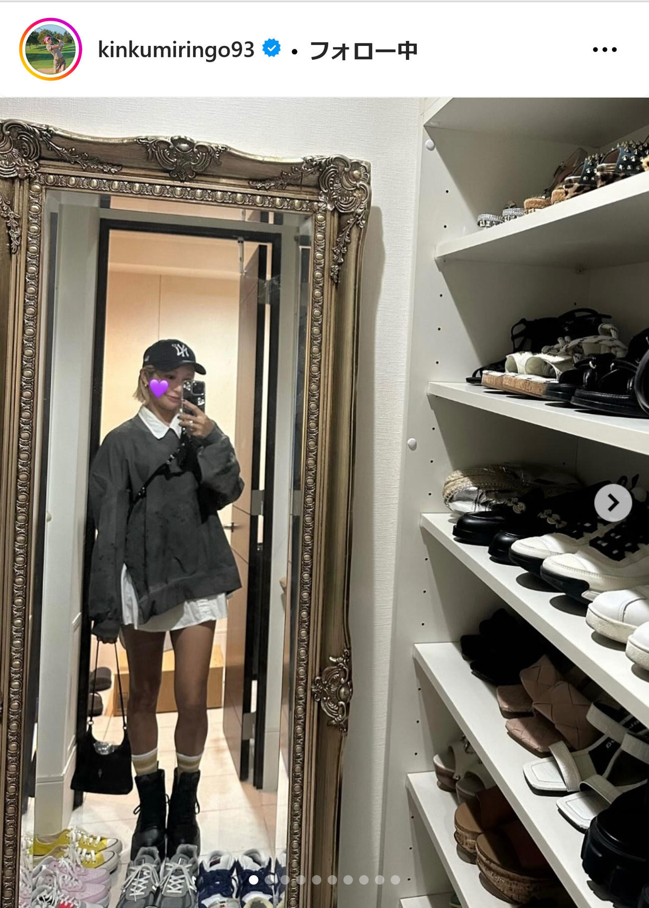 金田久美子インスタグラムから