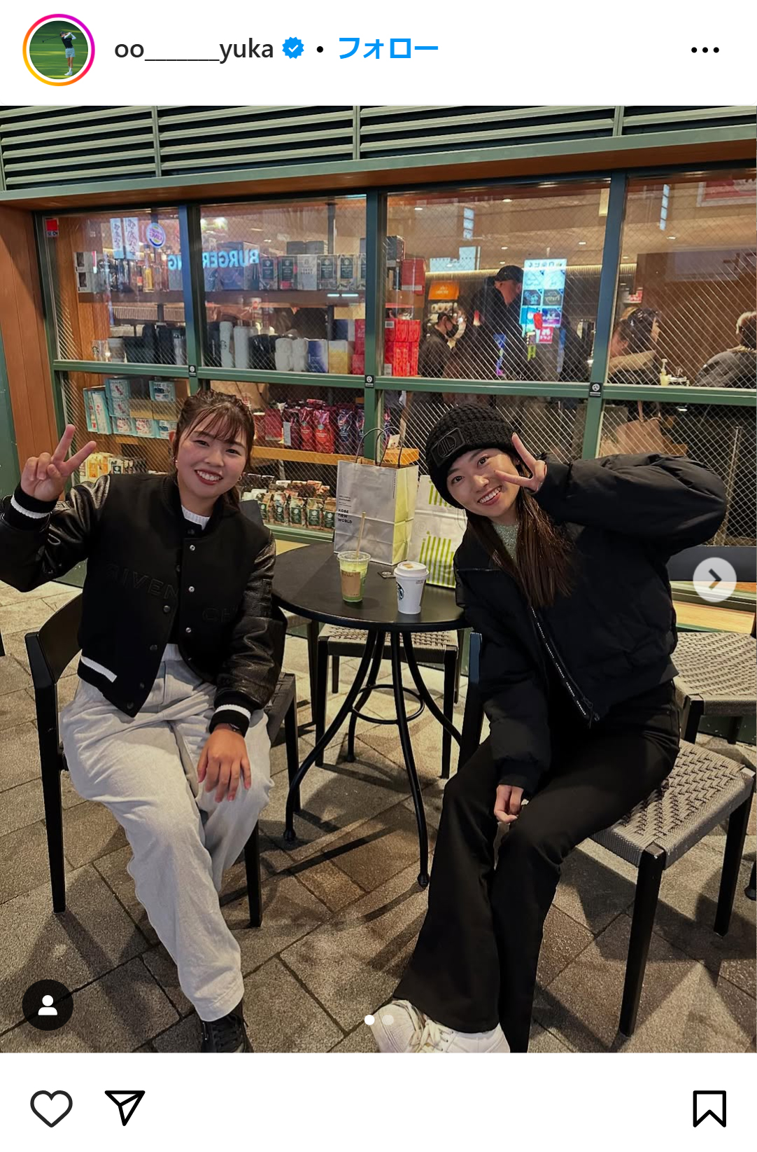 安田祐香のインスタグラムから
