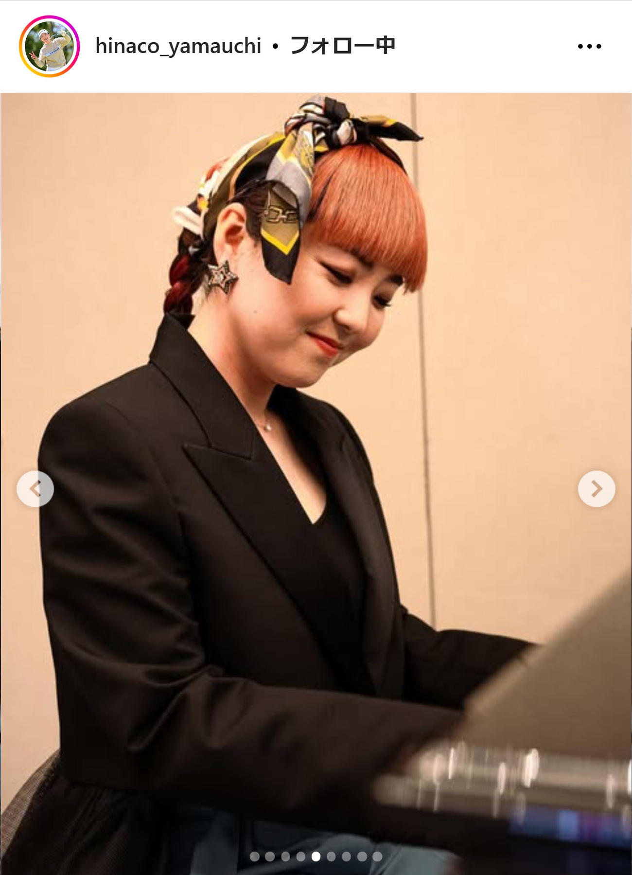 山内日菜子のインスタグラムから
