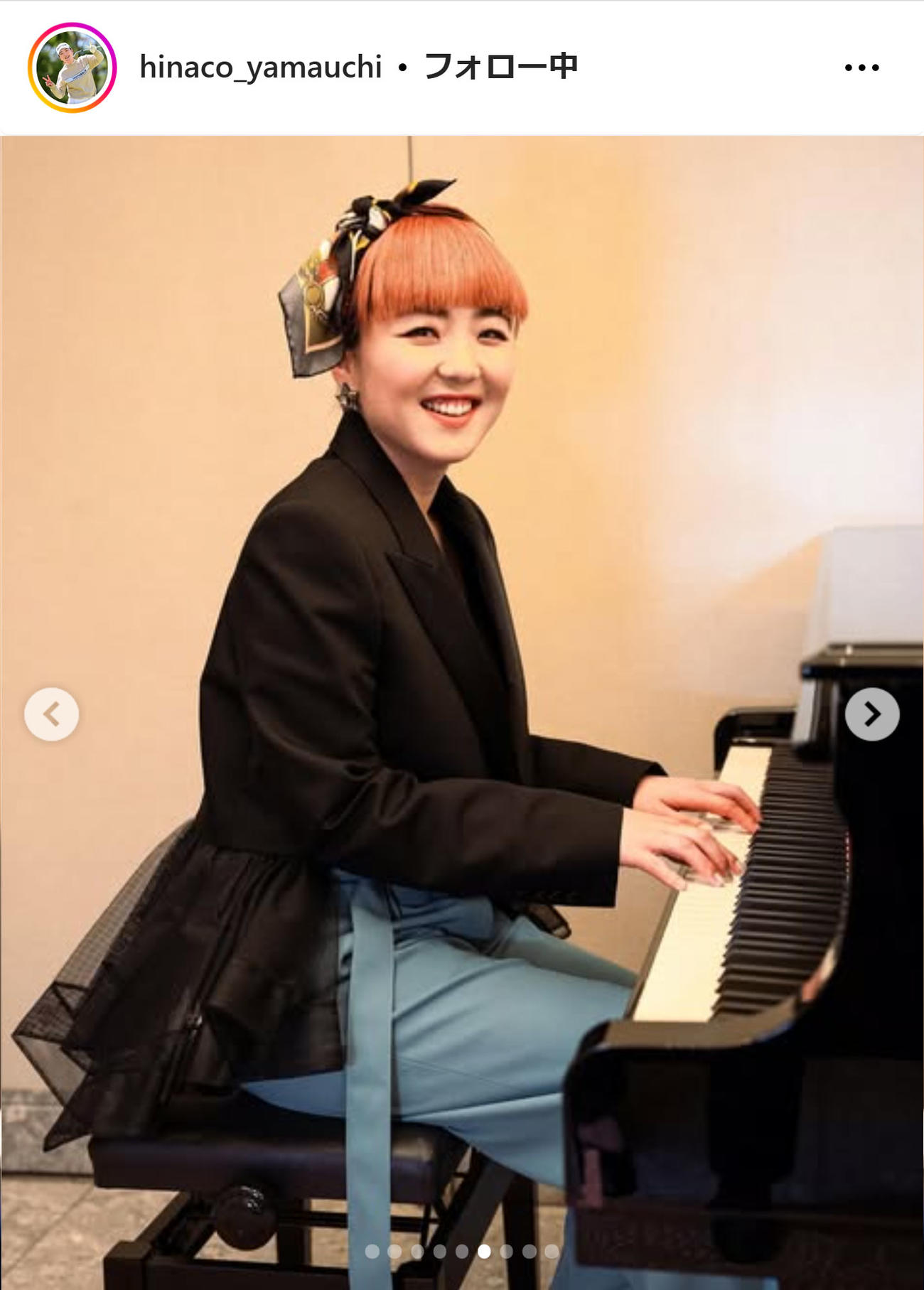 山内日菜子のインスタグラムから
