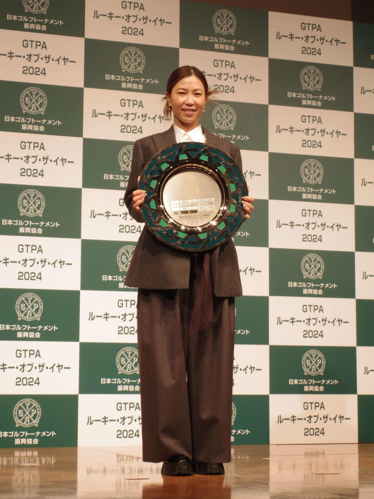 GTPA特別賞を受賞した上田