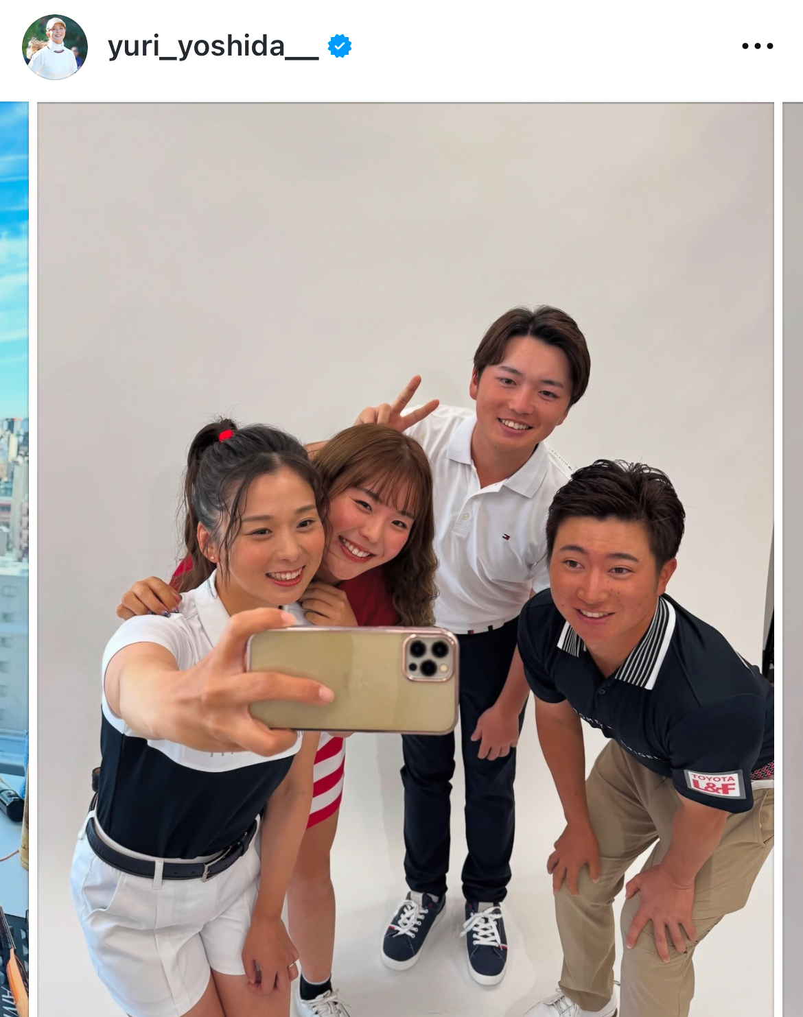 吉田優利のインスタグラムから