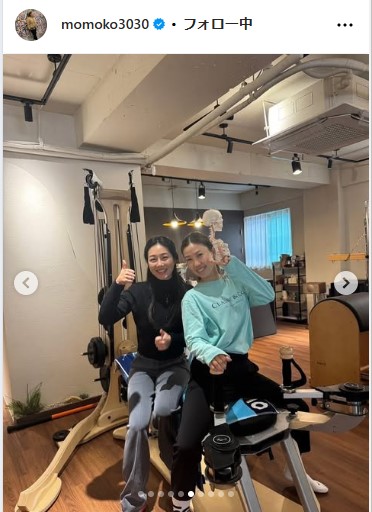 上田桃子のインスタグラムから
