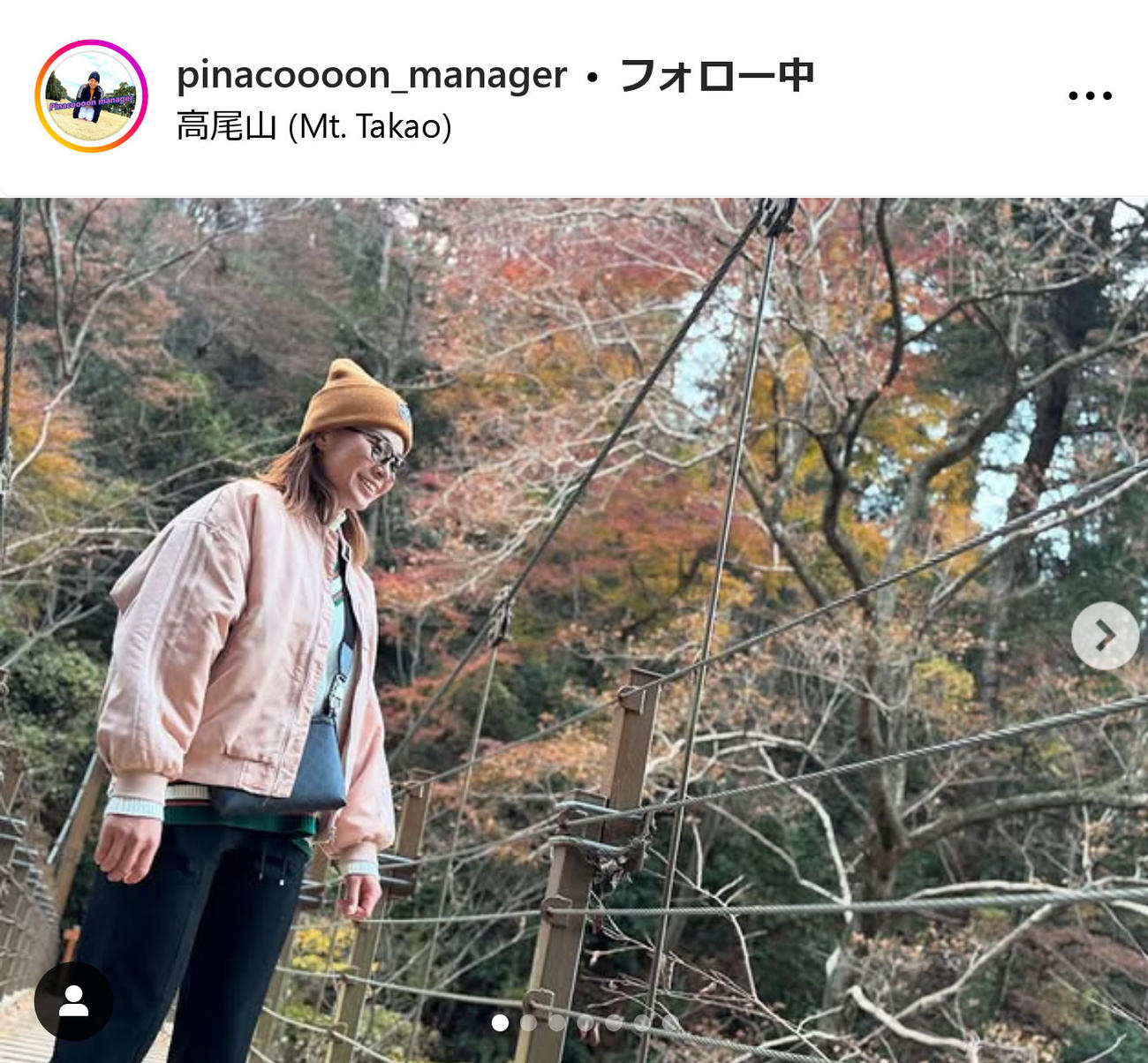 渋野日向子マネジャーのインスタグラムから