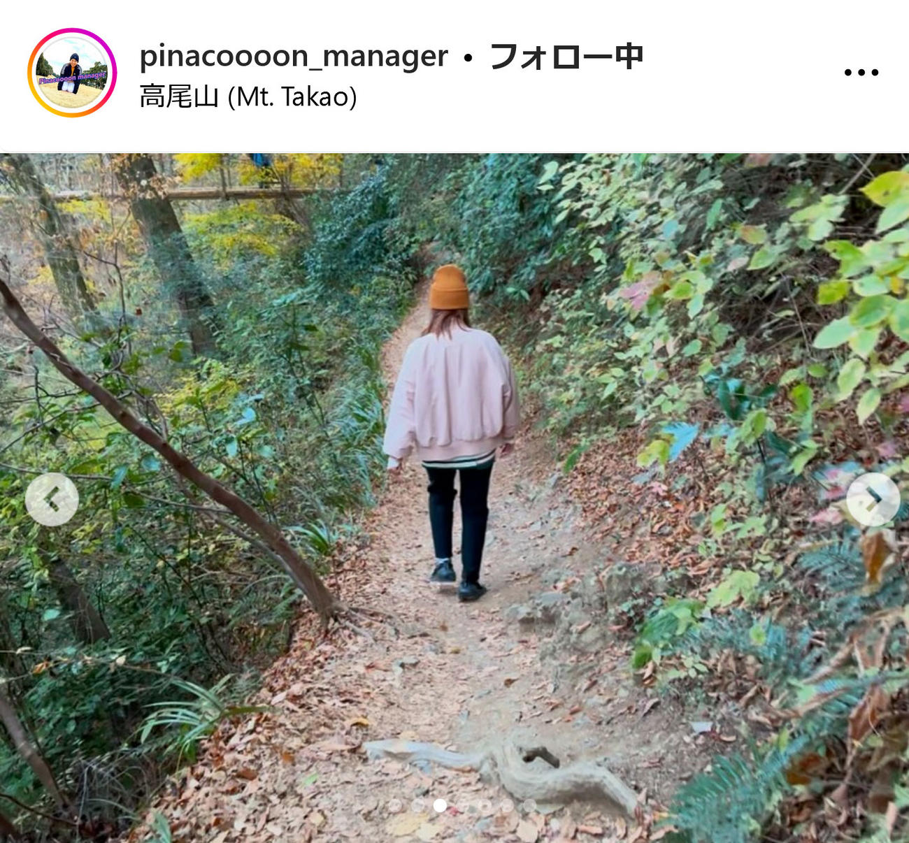 渋野日向子マネジャーのインスタグラムから