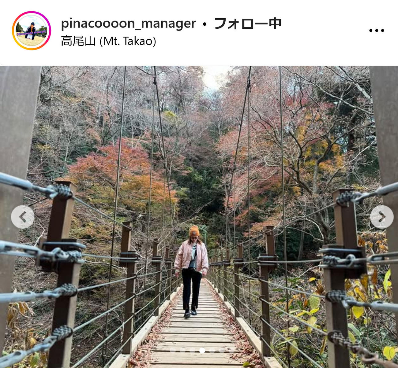 渋野日向子マネジャーのインスタグラムから