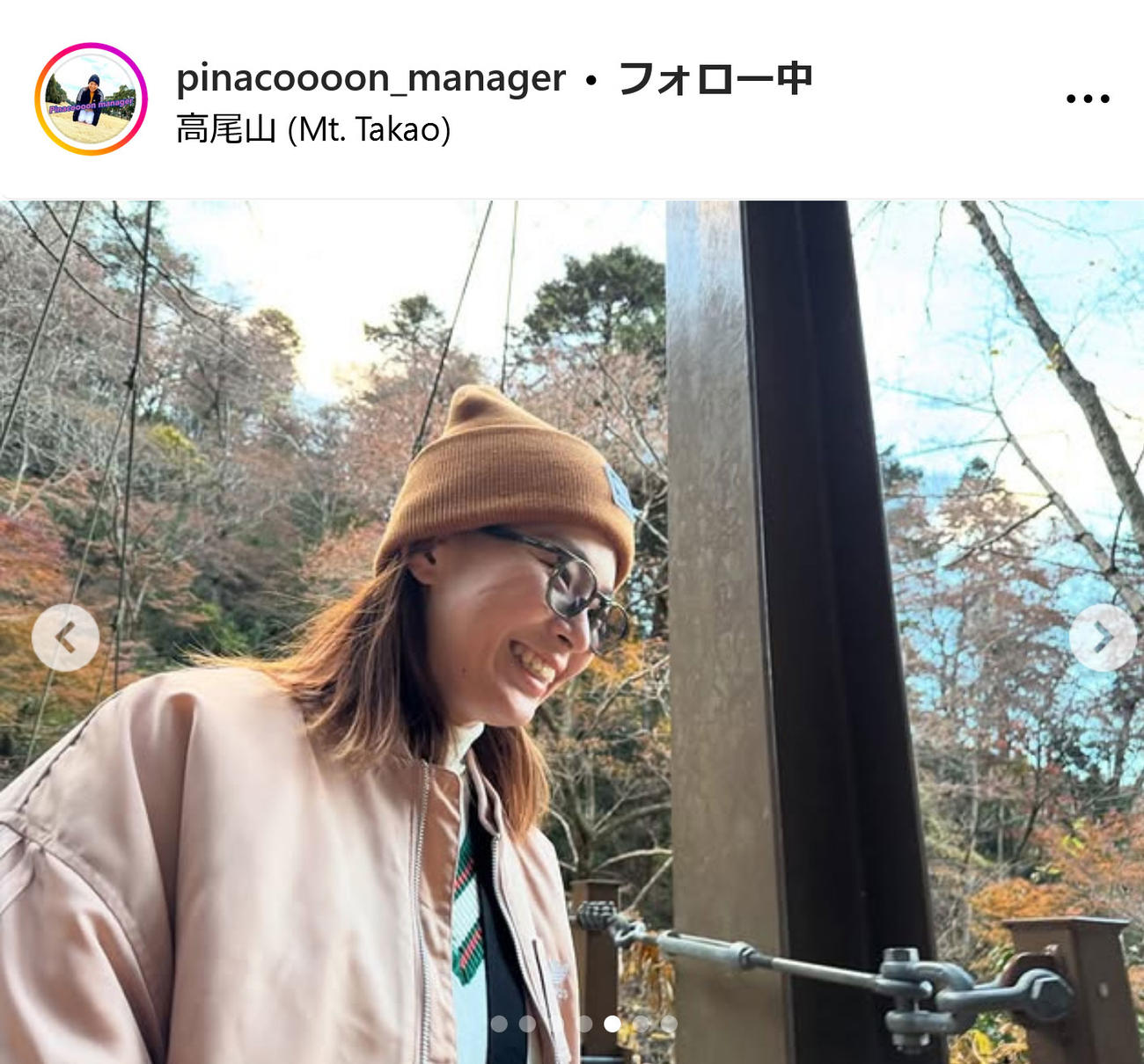 渋野日向子マネジャーのインスタグラムから