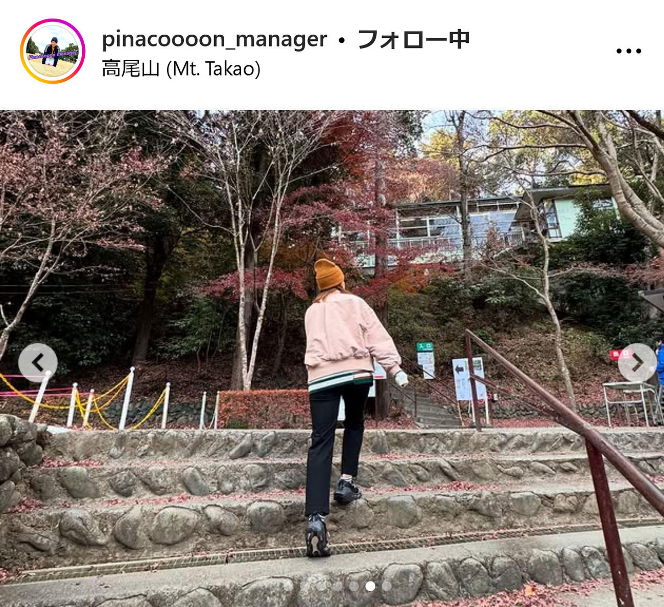 渋野日向子マネジャーのインスタグラムから