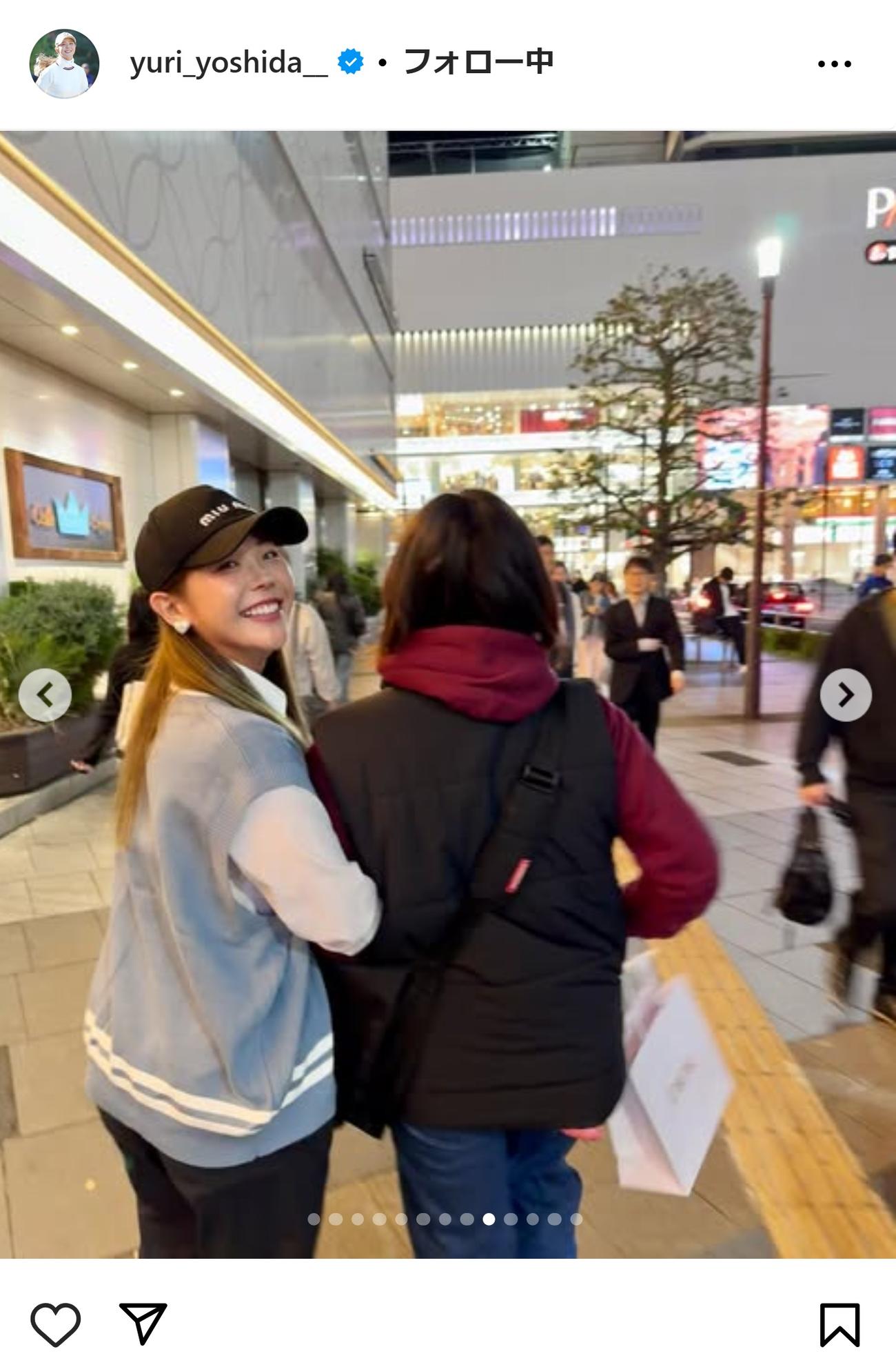 吉田優利のインスタグラムから