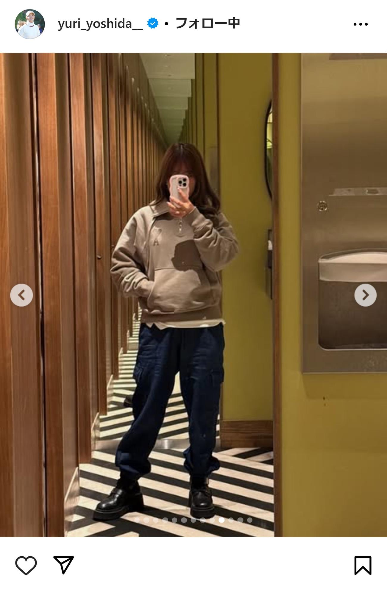 吉田優利のインスタグラムから