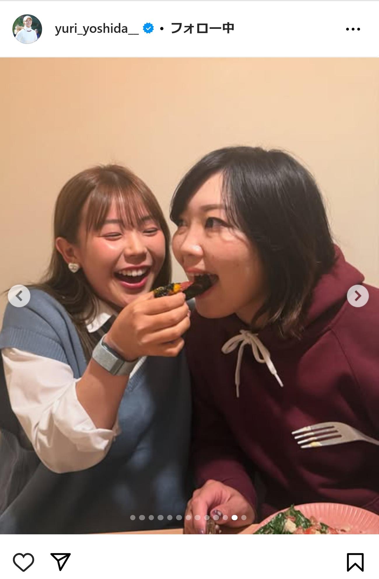 吉田優利のインスタグラムから
