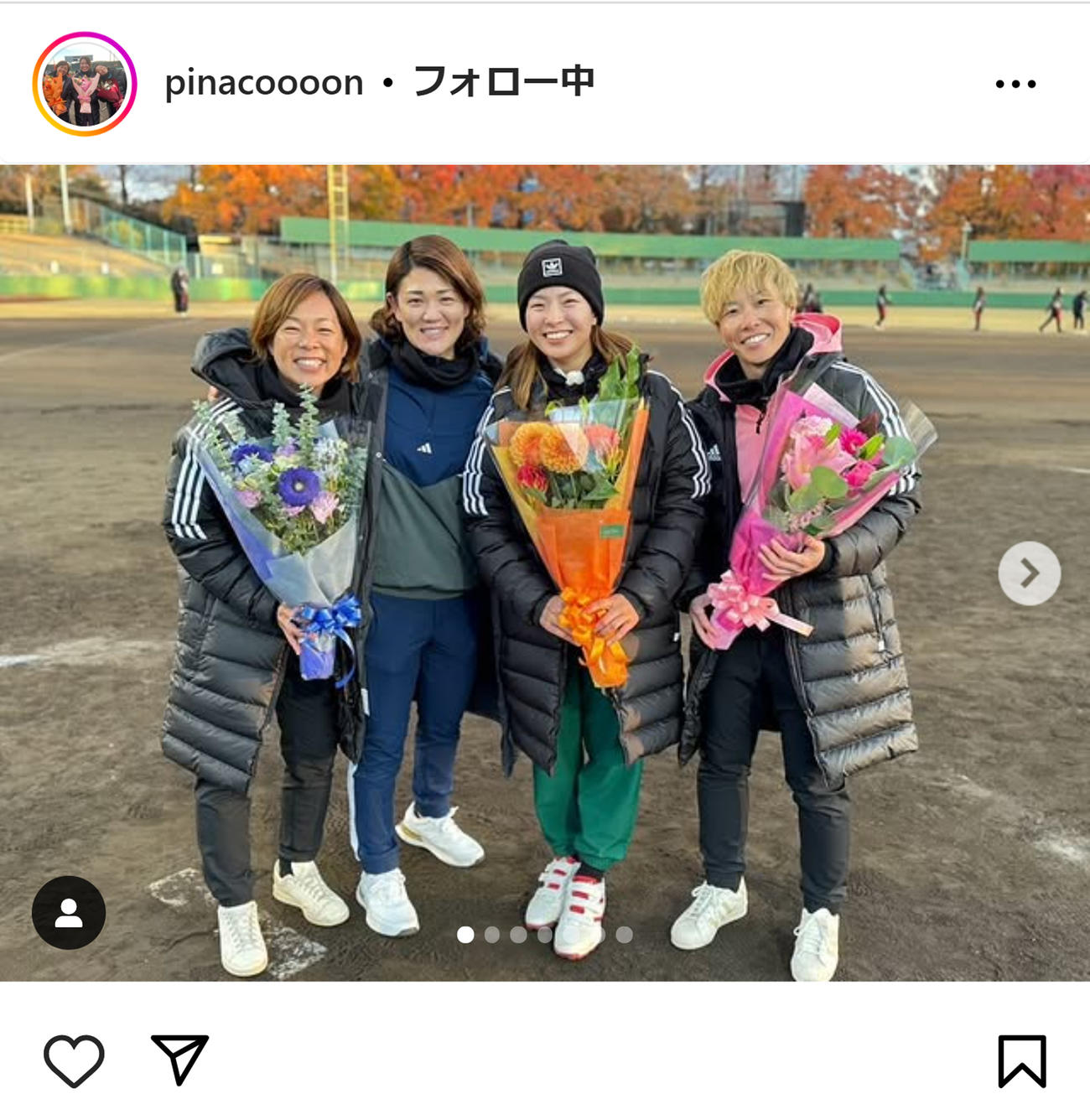 渋野日向子のインスタグラムから
