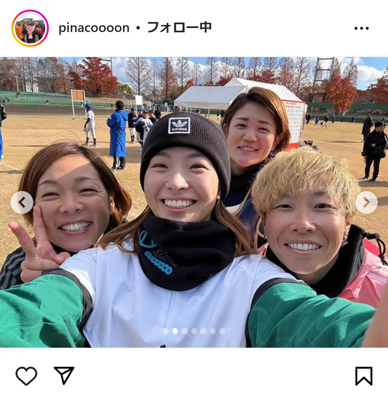 渋野日向子のインスタグラムから