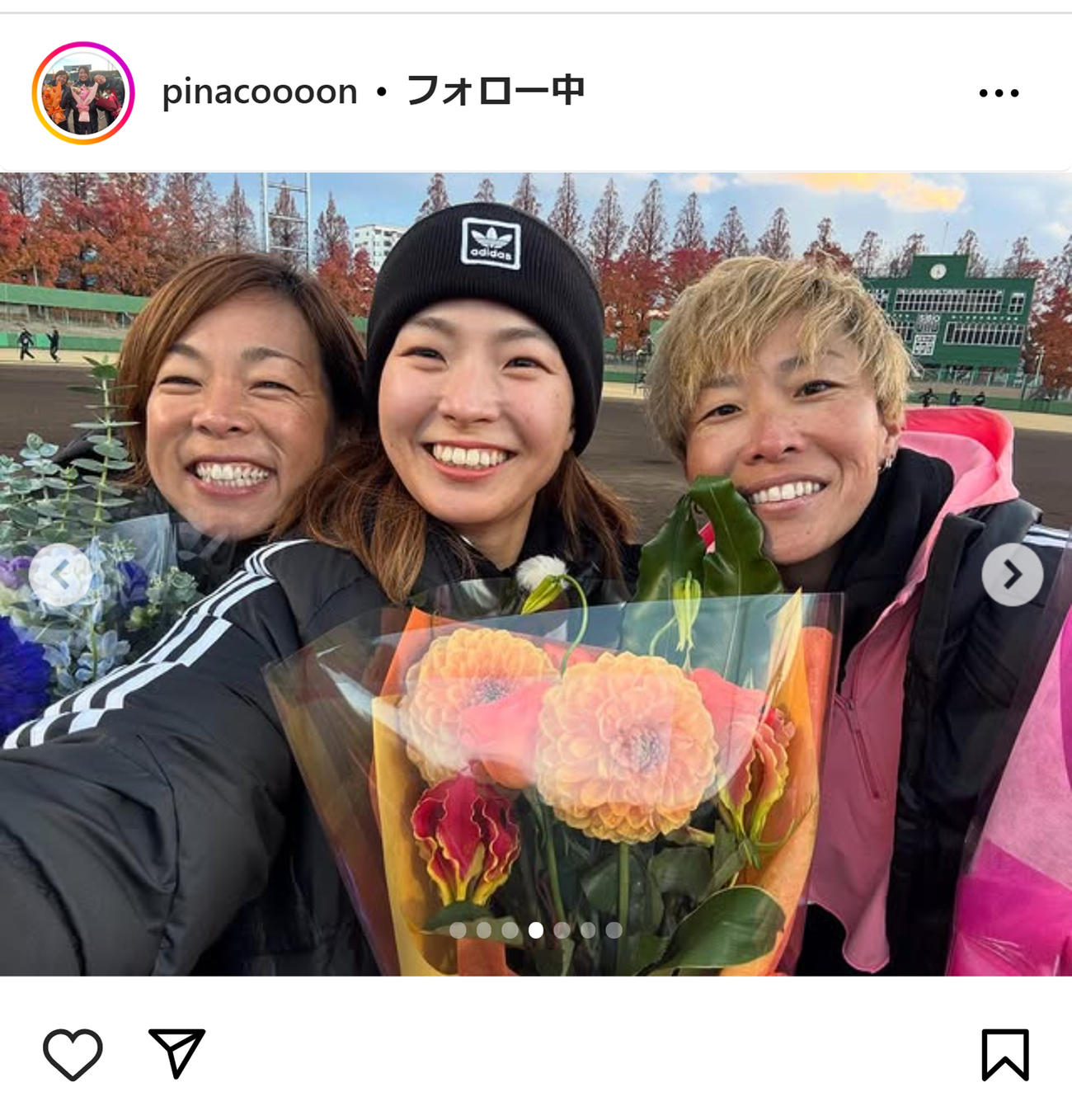 渋野日向子のインスタグラムから