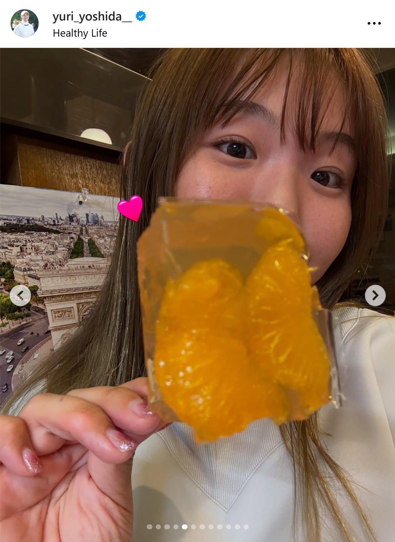 吉田優利のインスタグラムから