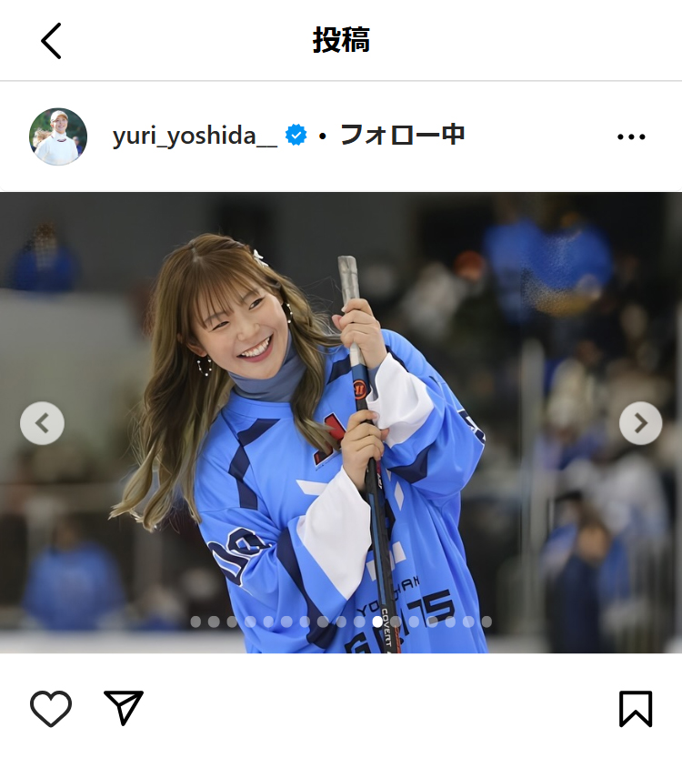 吉田優利のインスタグラムから