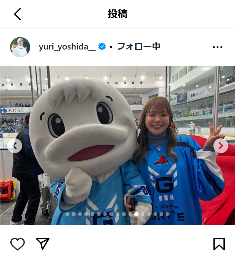 吉田優利のインスタグラムから