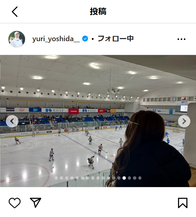 吉田優利のインスタグラムから