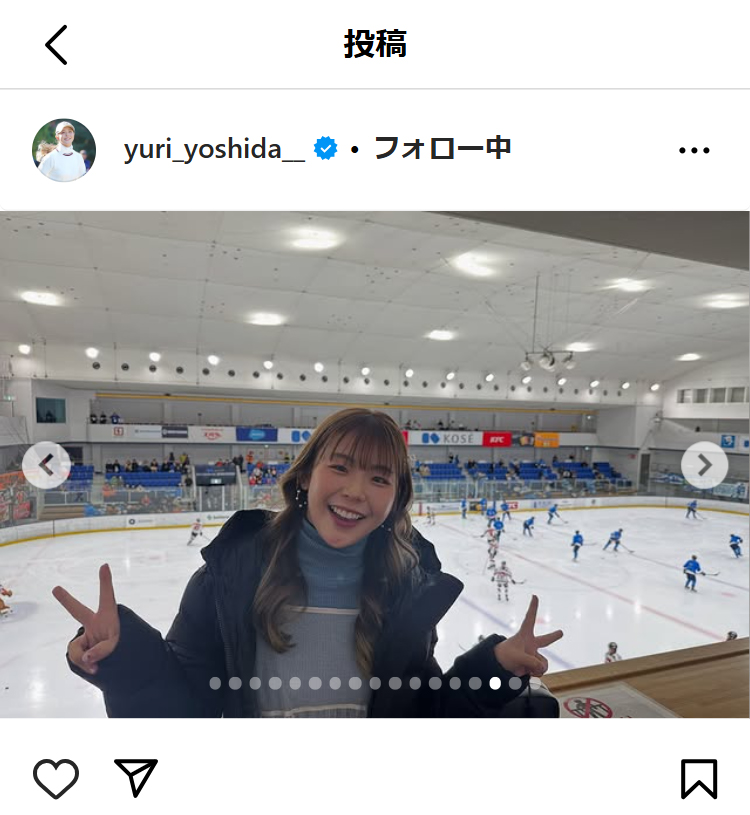 吉田優利のインスタグラムから