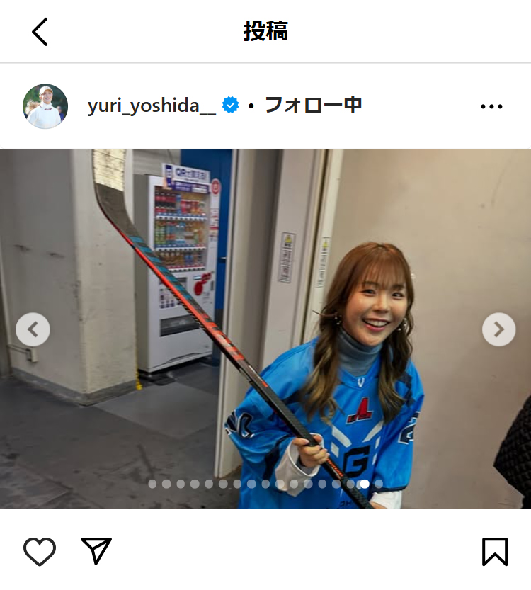吉田優利のインスタグラムから