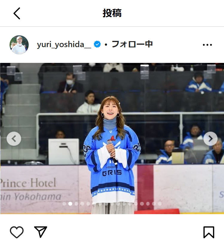 吉田優利のインスタグラムから