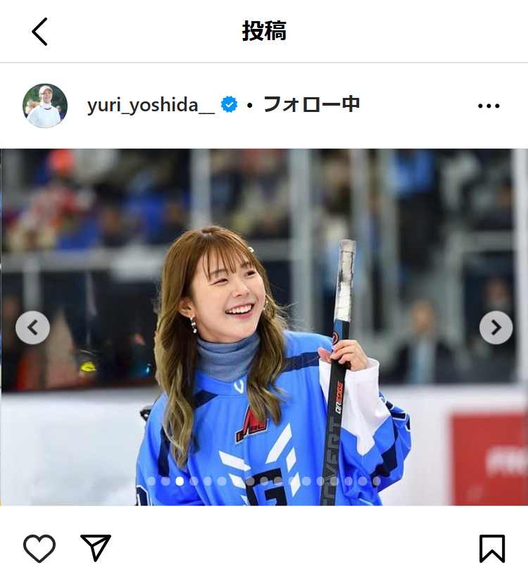 吉田優利のインスタグラムから
