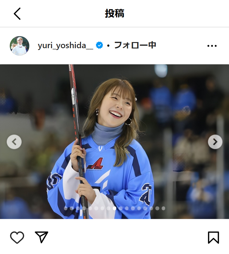 吉田優利のインスタグラムから