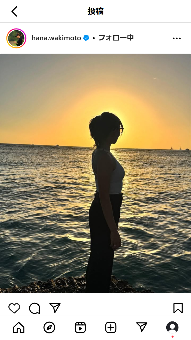 脇元華のインスタグラムから