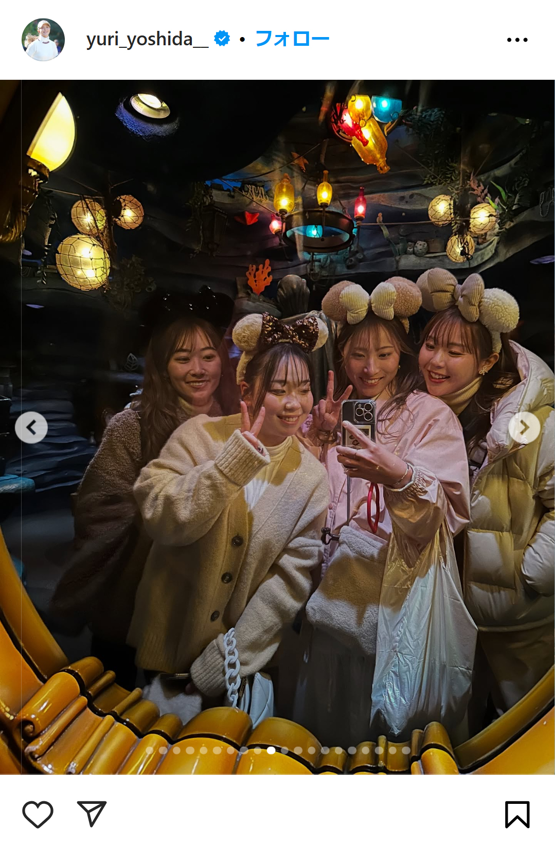 吉田優利のインスタグラムから