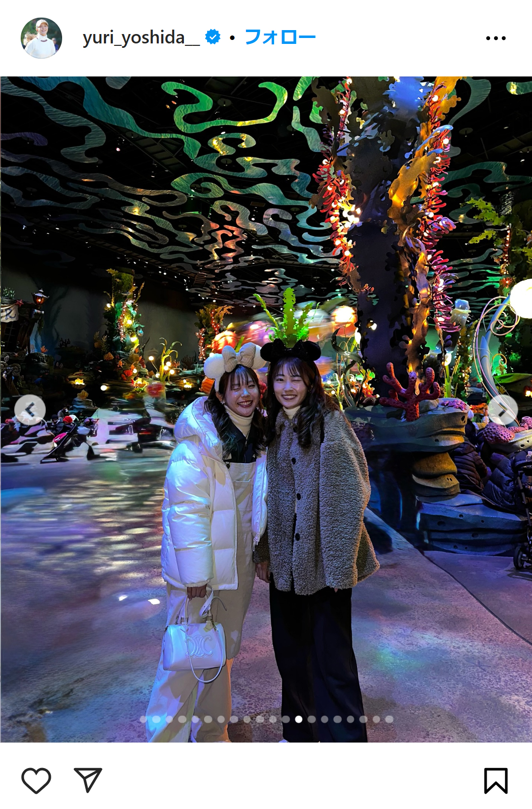 吉田優利のインスタグラムから