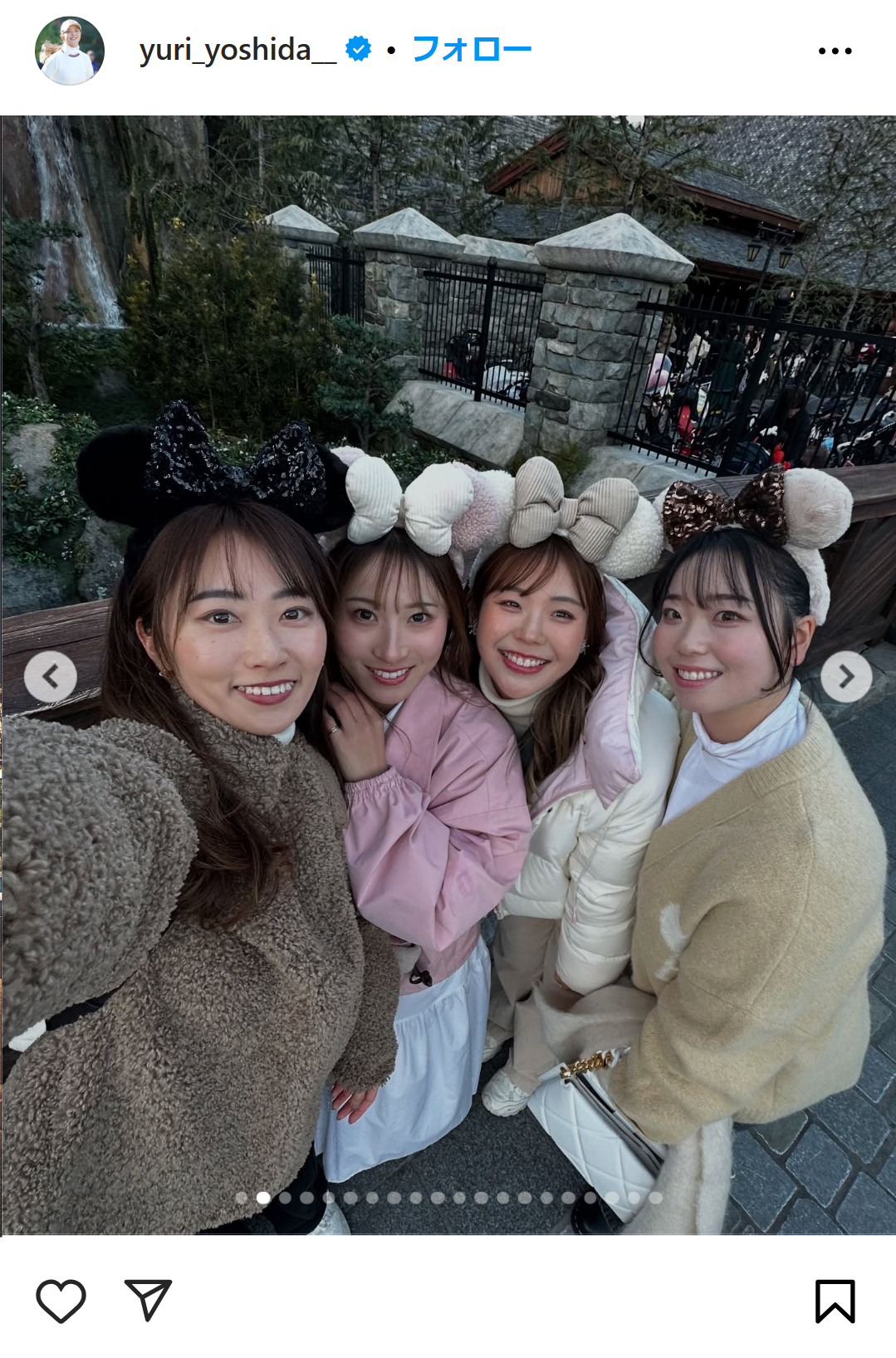 吉田優利のインスタグラムから