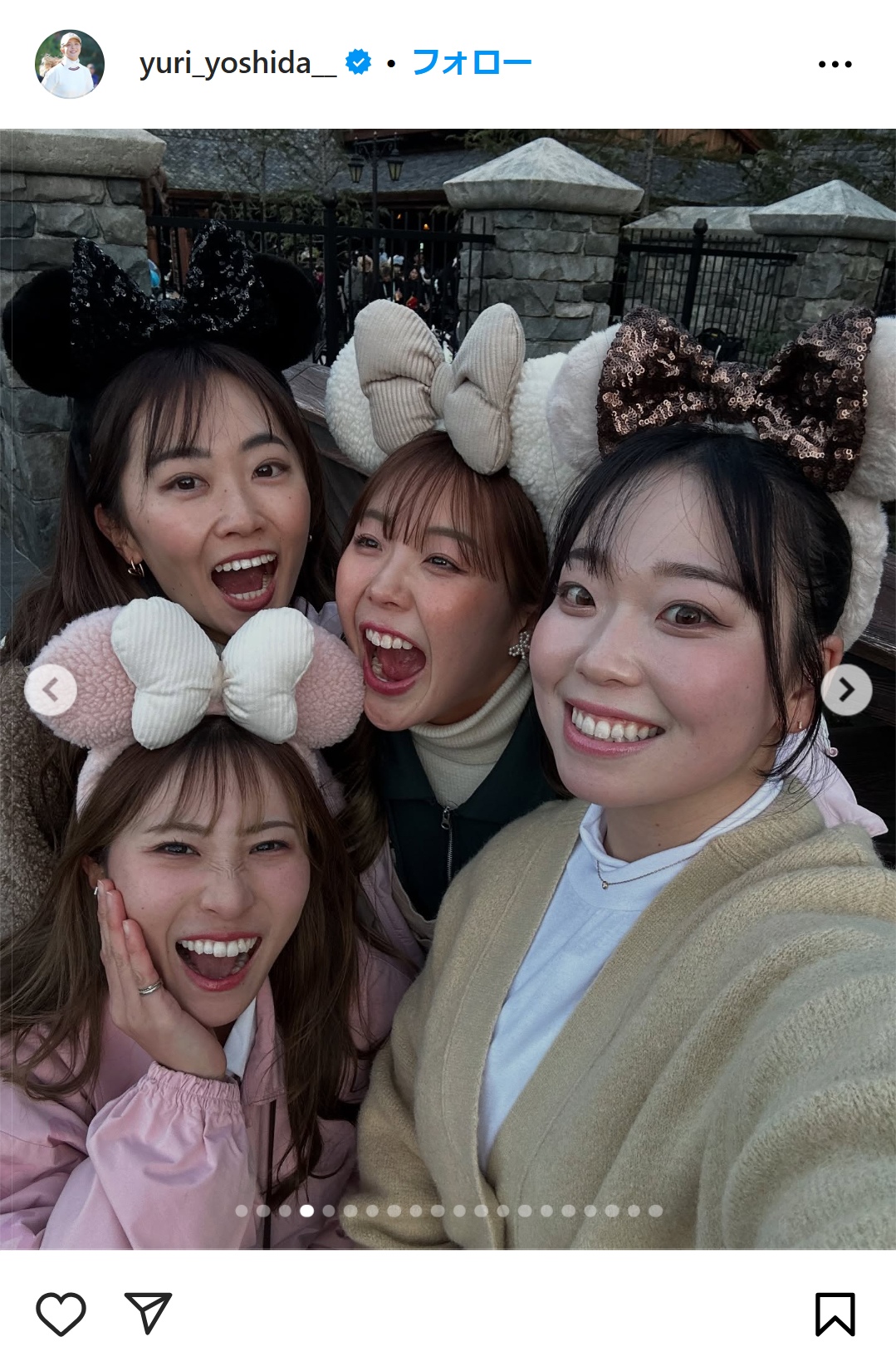 吉田優利のインスタグラムから