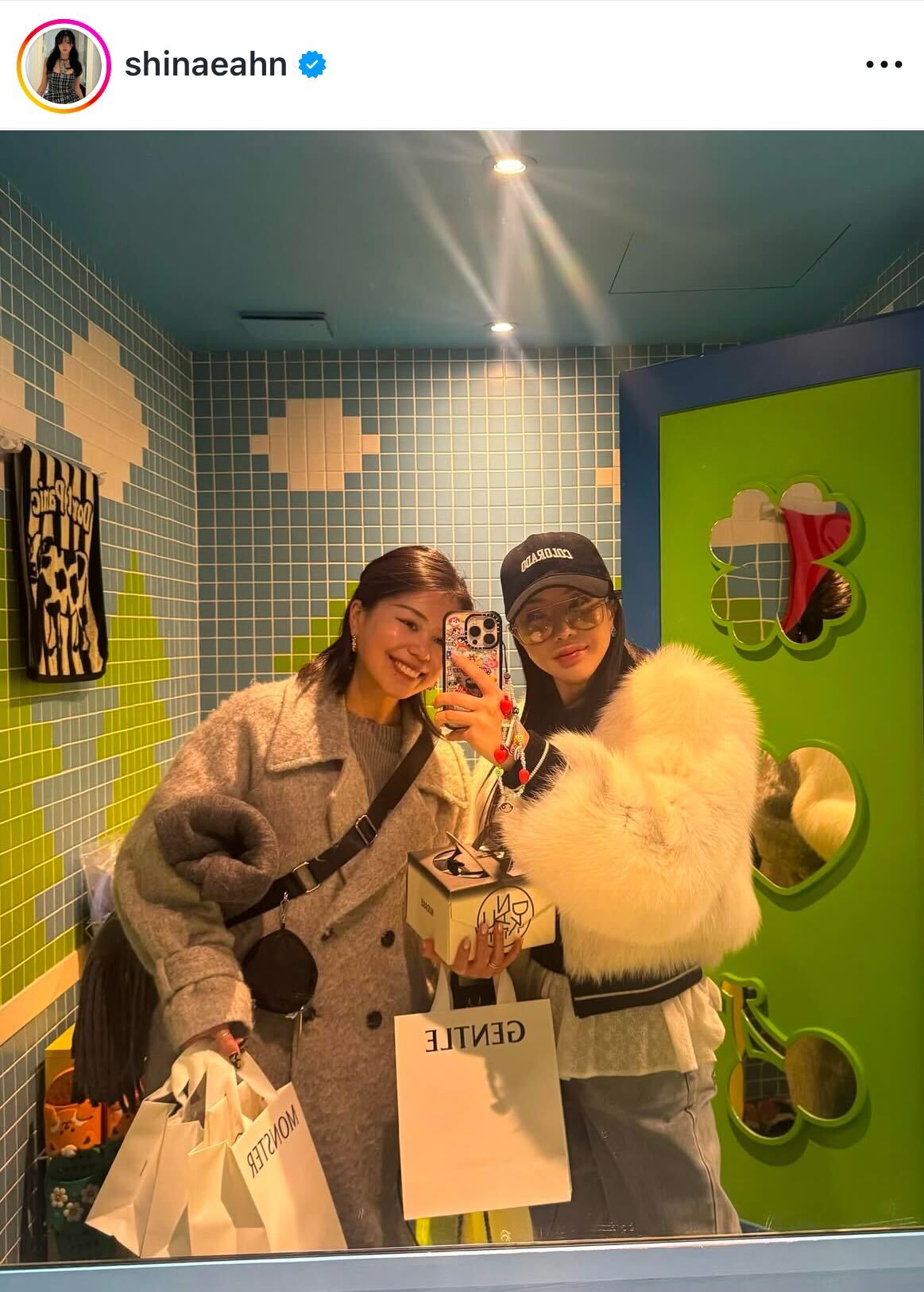 アン・シネのインスタグラムから