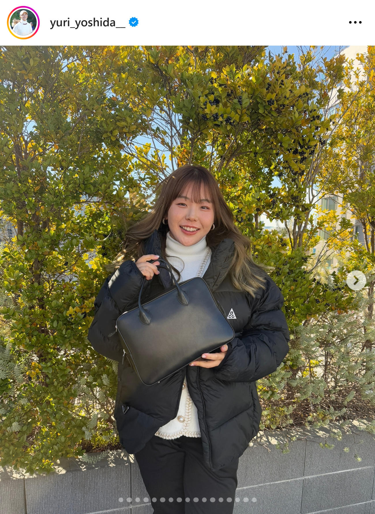 吉田優利のインスタグラムから