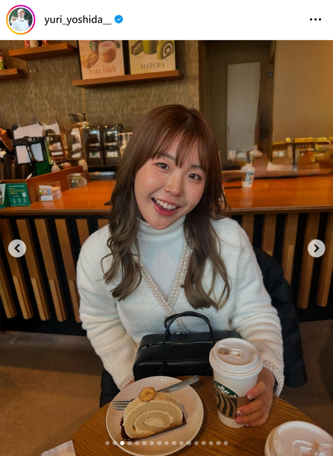 吉田優利のインスタグラムから