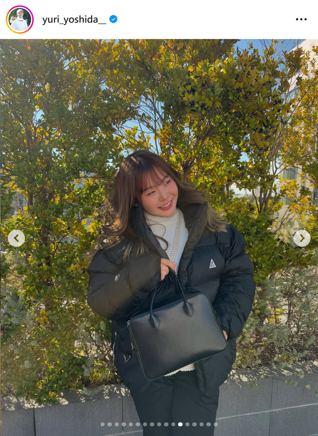 吉田優利のインスタグラムから