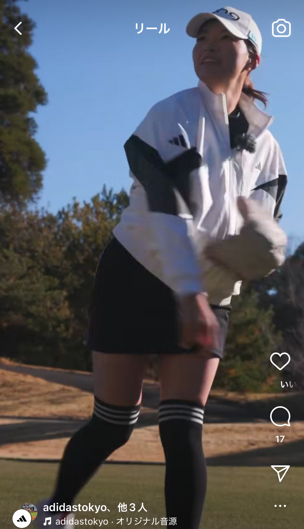 渋野日向子のインスタグラムから
