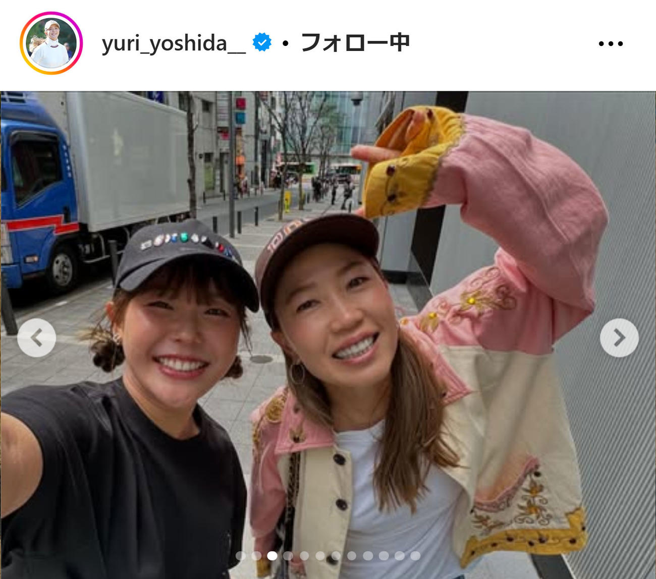 吉田優利のインスタグラムから