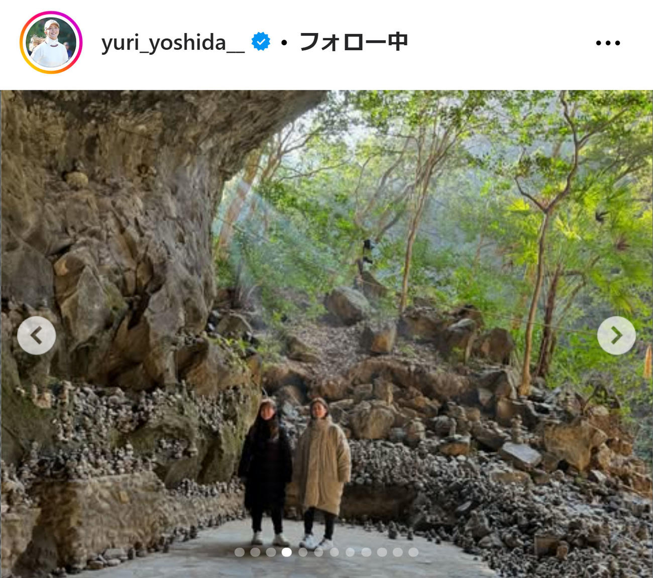 吉田優利のインスタグラムから