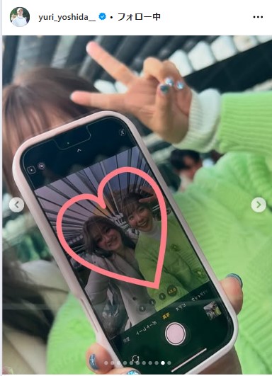 吉田優利のインスタグラムから