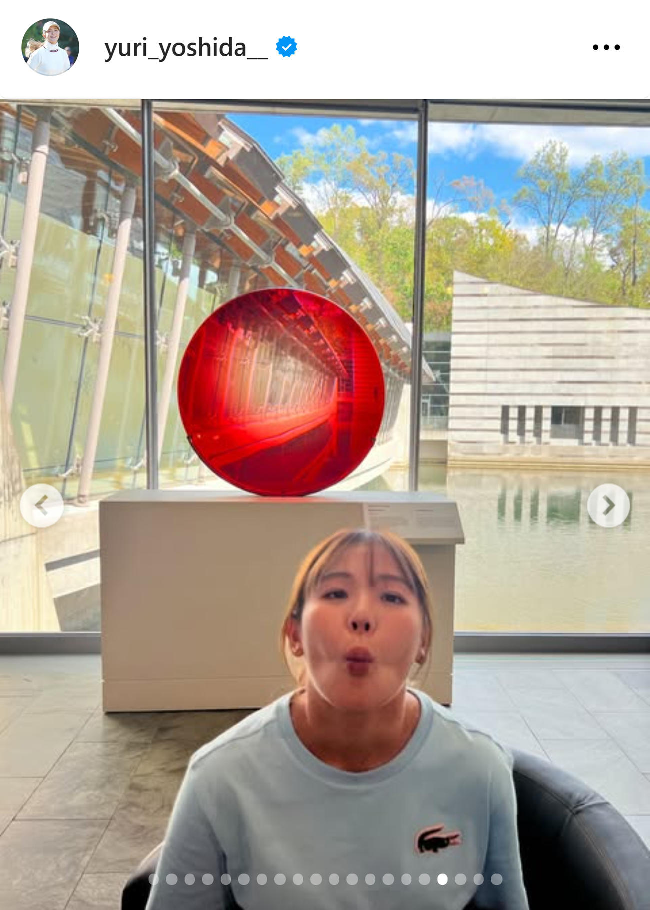 吉田優利のインスタグラムから