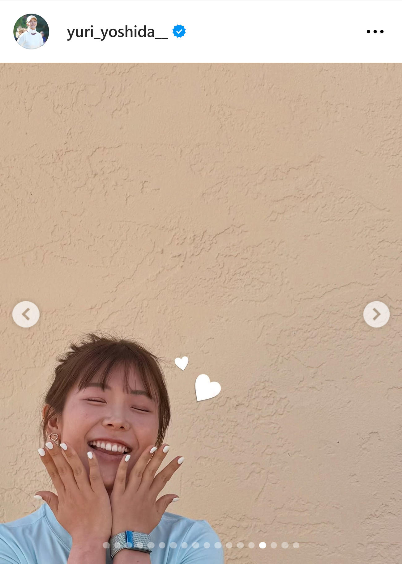 吉田優利のインスタグラムから