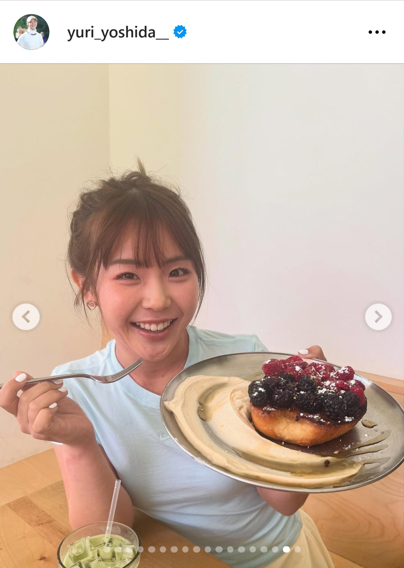 吉田優利のインスタグラムから