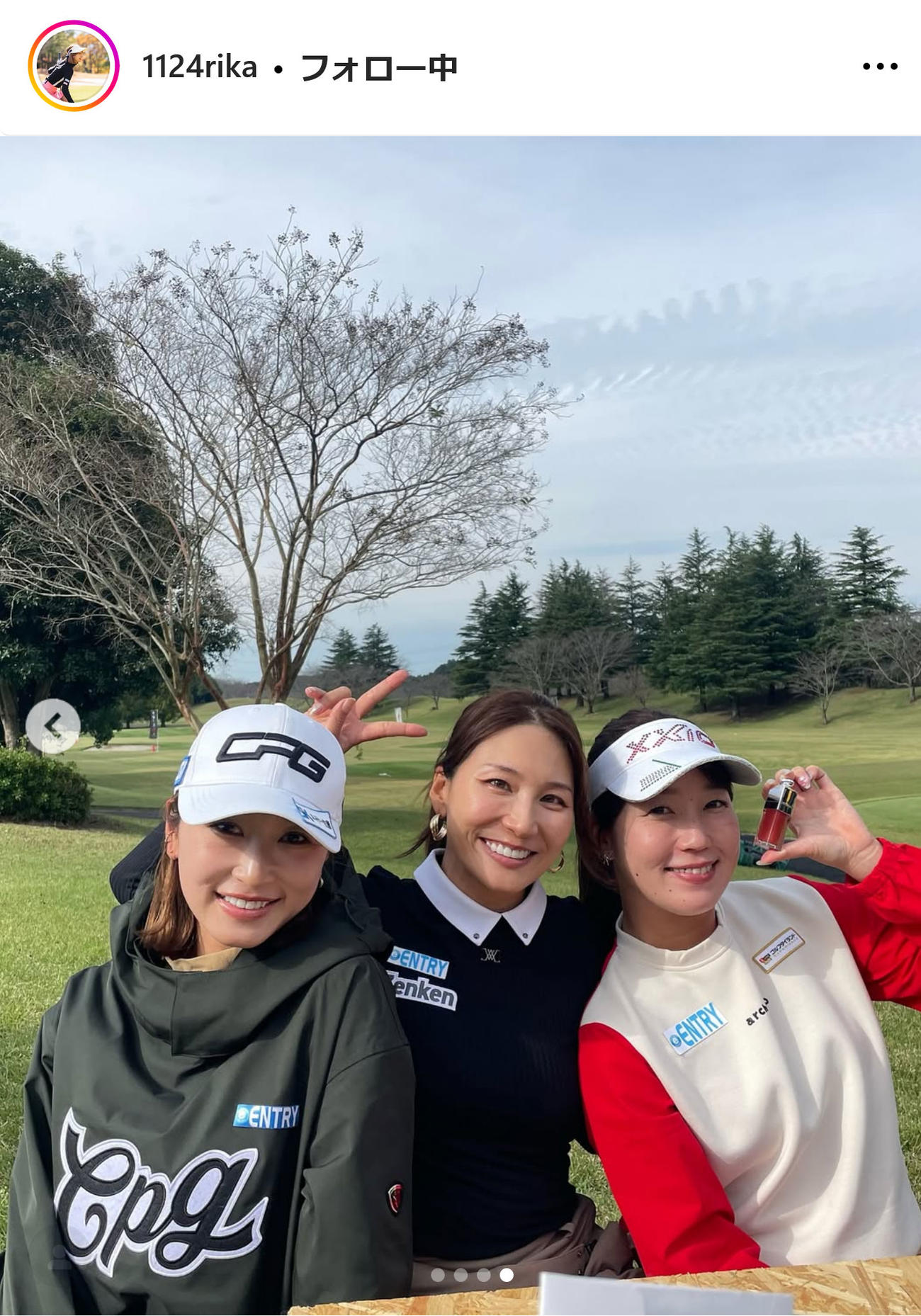 井上莉花インスタグラムから