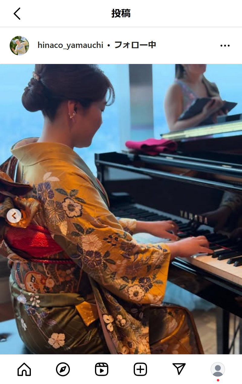山内日菜子のインスタグラムから