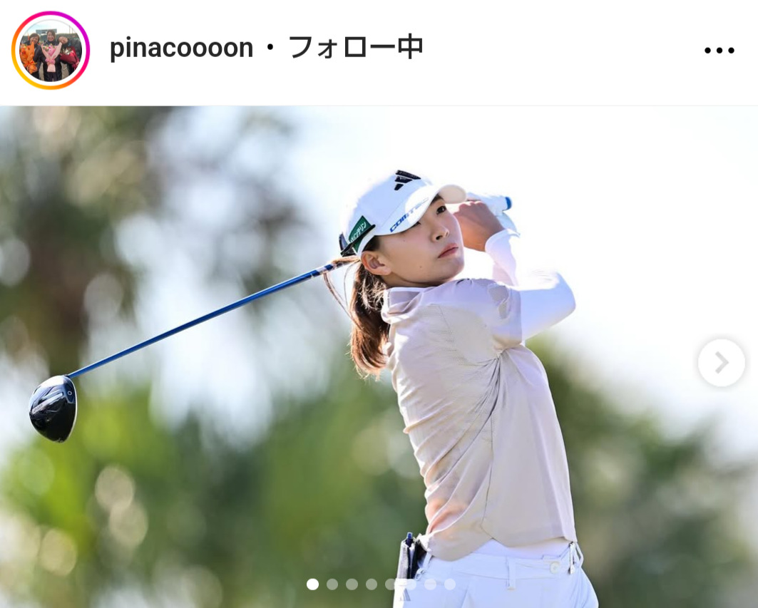 渋野日向子のインスタグラムから