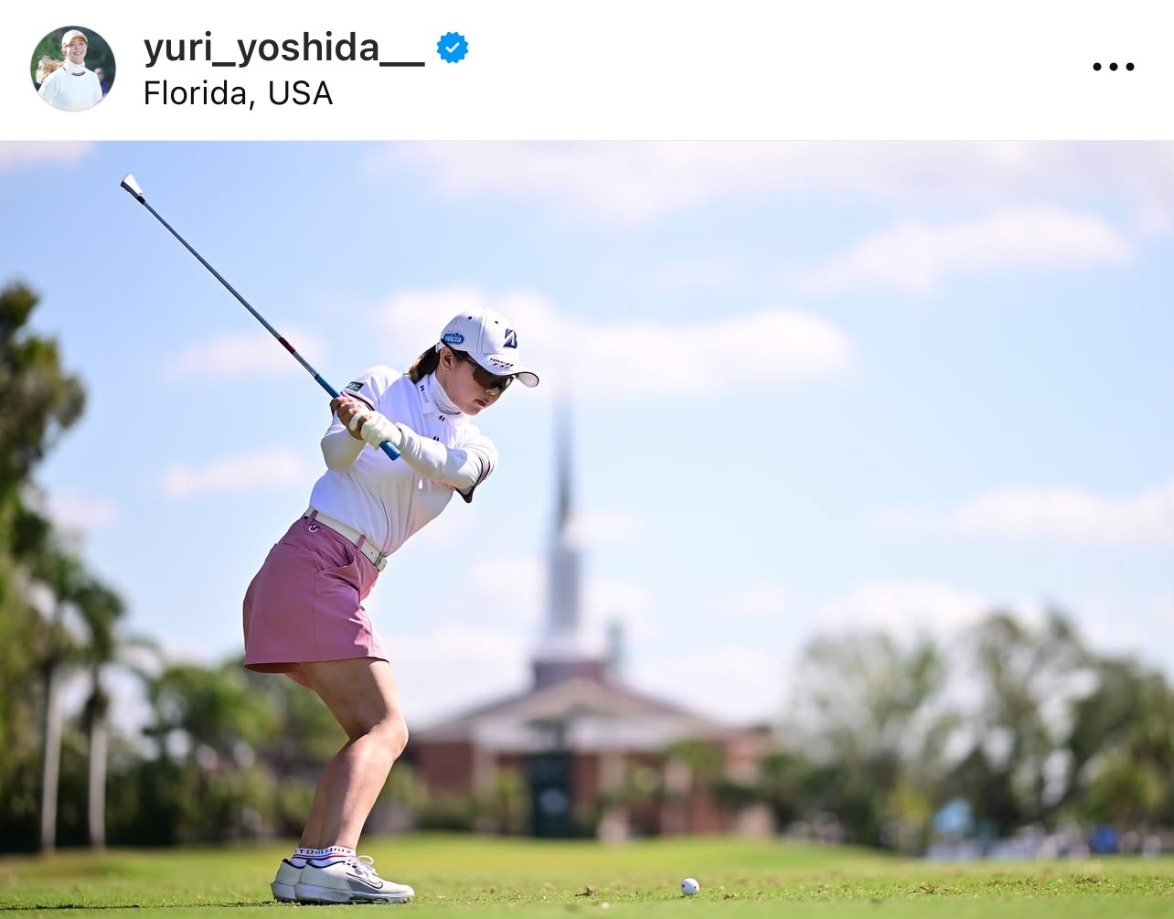 吉田優利のインスタグラムから